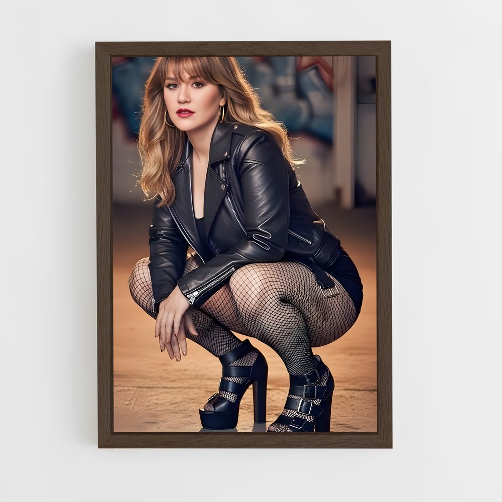 ap-kelly clarkson-9 cadre Bois foncé