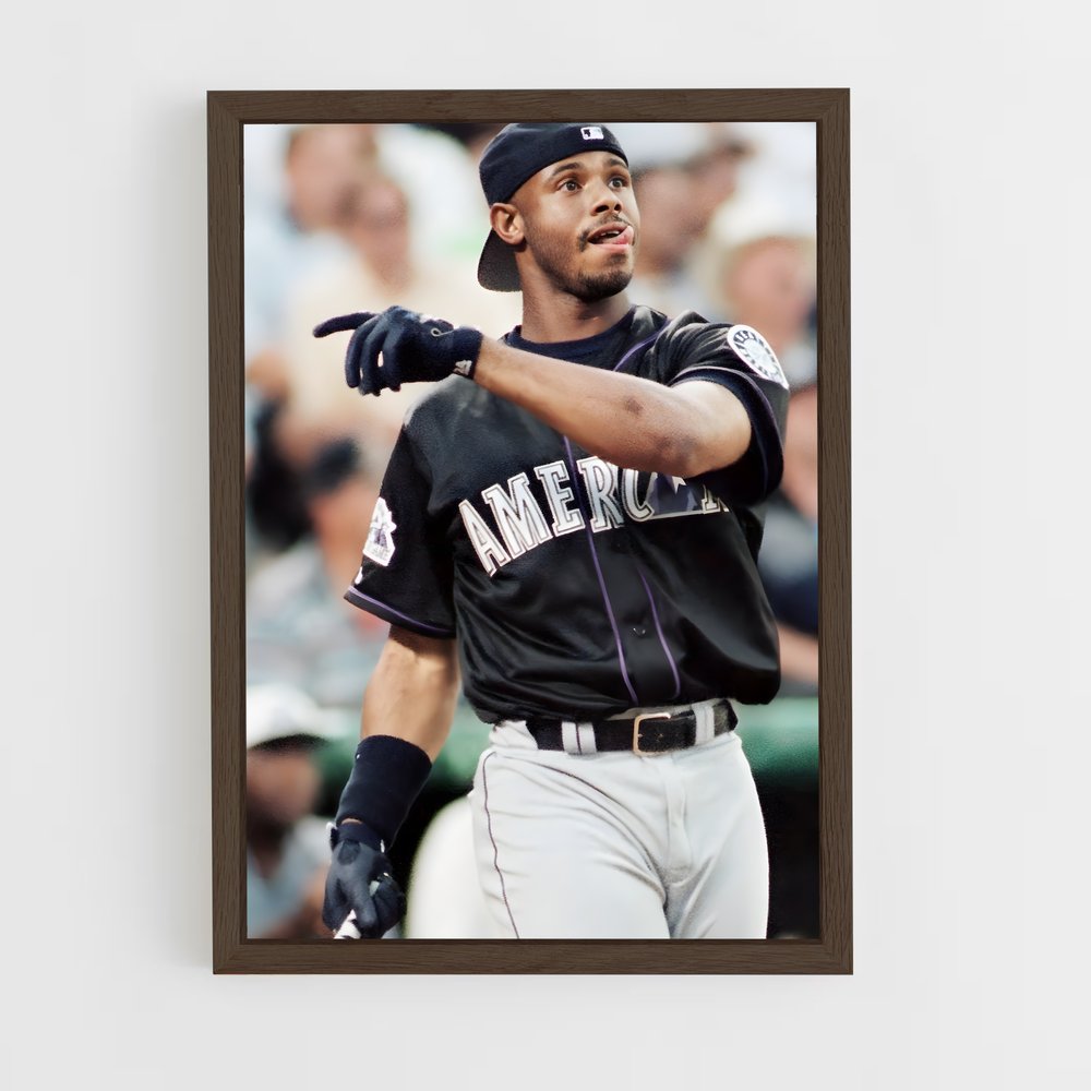 ap-ken griffey jr-1 cadre Bois foncé