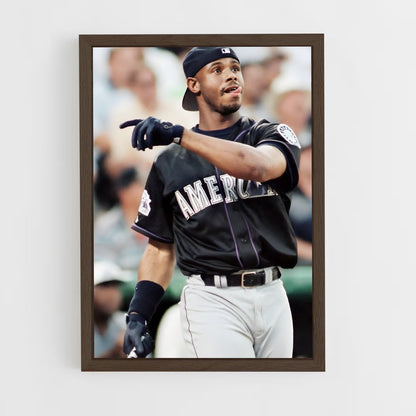 ap-ken griffey jr-1 cadre Bois foncé