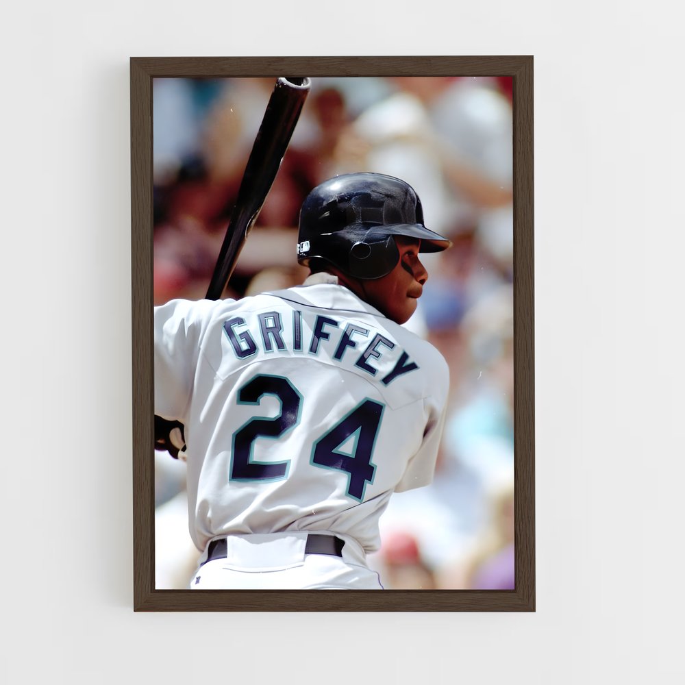 ap-ken griffey jr-3 cadre Bois foncé