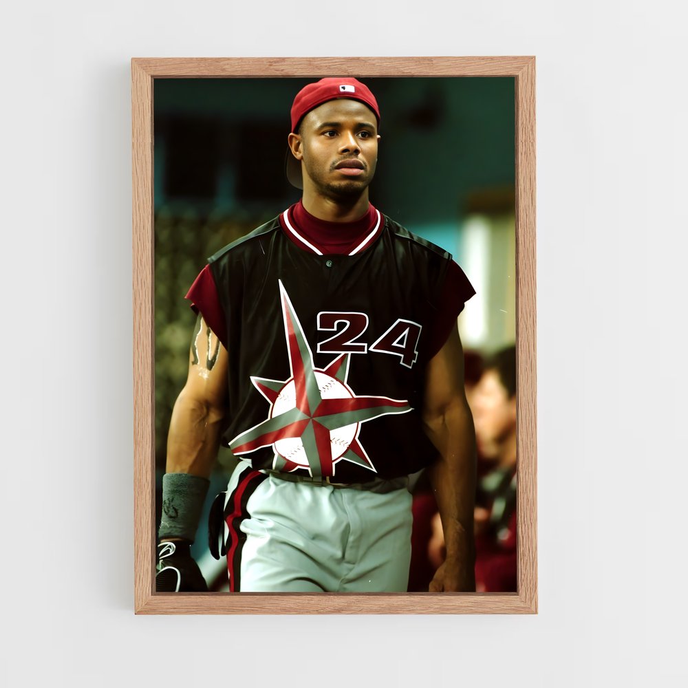 ap-ken griffey jr-4 cadre Bois clair