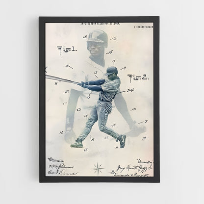 ap-ken griffey jr-5 cadre Noir
