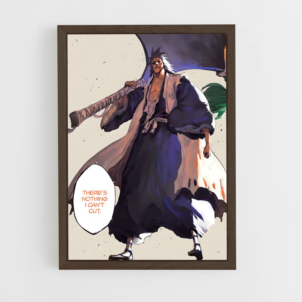 ap-kenpachi zaraki-6 cadre Bois foncé