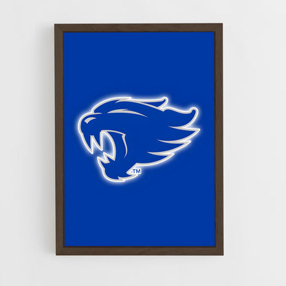 ap-kentucky wildcats-3 cadre Bois foncé