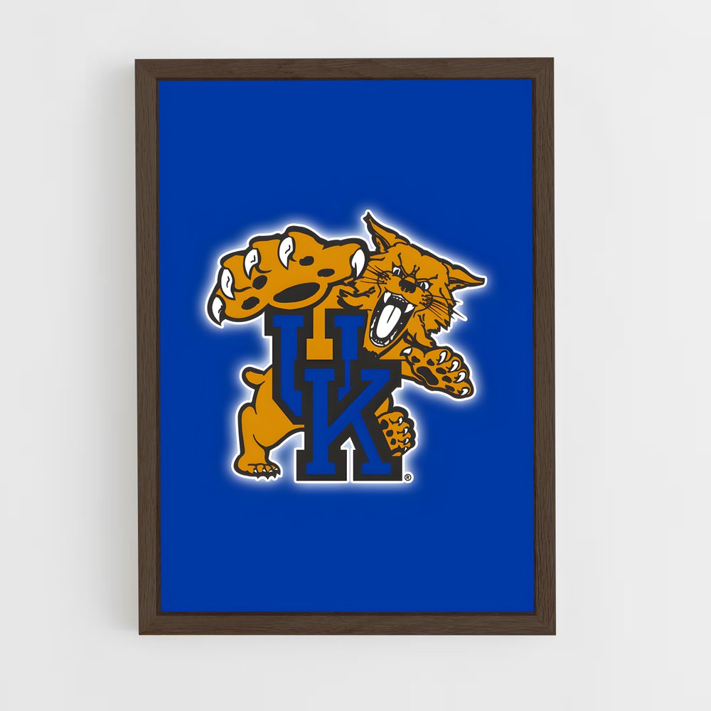 ap-kentucky wildcats-5 cadre Bois foncé