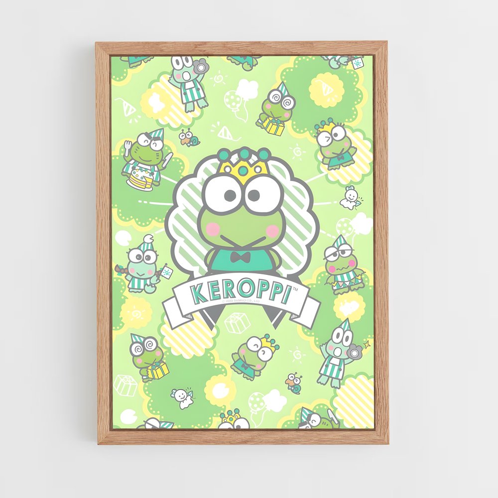 ap-keroppi-3 cadre Bois clair