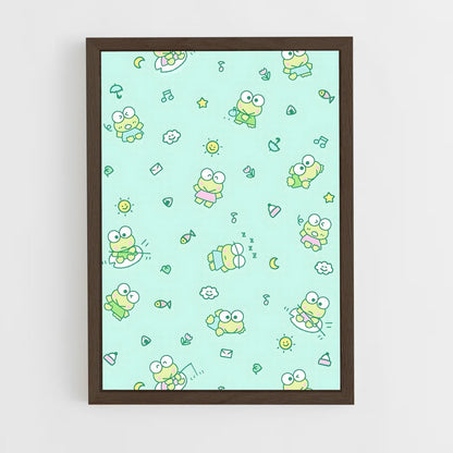 ap-keroppi-4 cadre Bois foncé