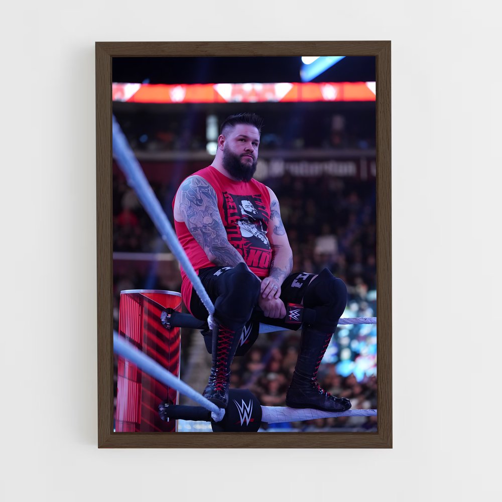 ap-kevin owens-2 cadre Bois foncé
