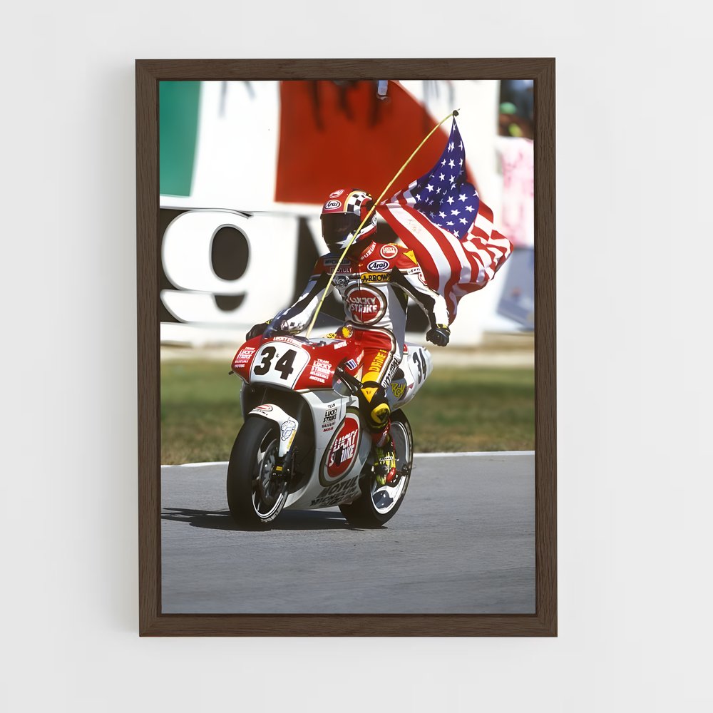 ap-kevin schwantz-2 cadre Bois foncé