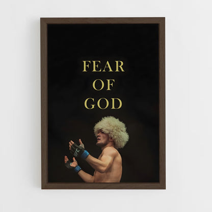 ap-khabib nurmagomedov-5 cadre Bois foncé