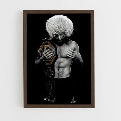 ap-khabib nurmagomedov-7 cadre Bois foncé