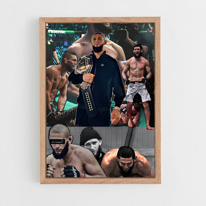 ap-khamzat chimaev-5 cadre Bois clair