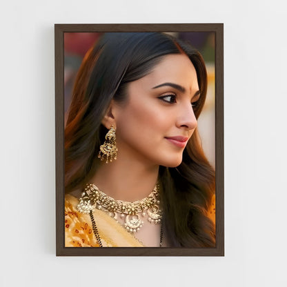 ap-kiara advani-3 cadre Bois foncé