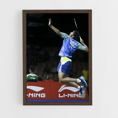 ap-kidambi srikanth-1 cadre Bois foncé