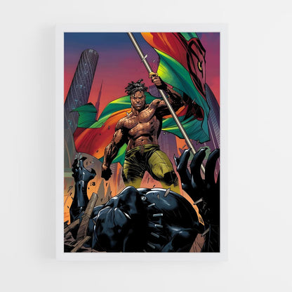 ap-killmonger black panther-1 cadre Blanc