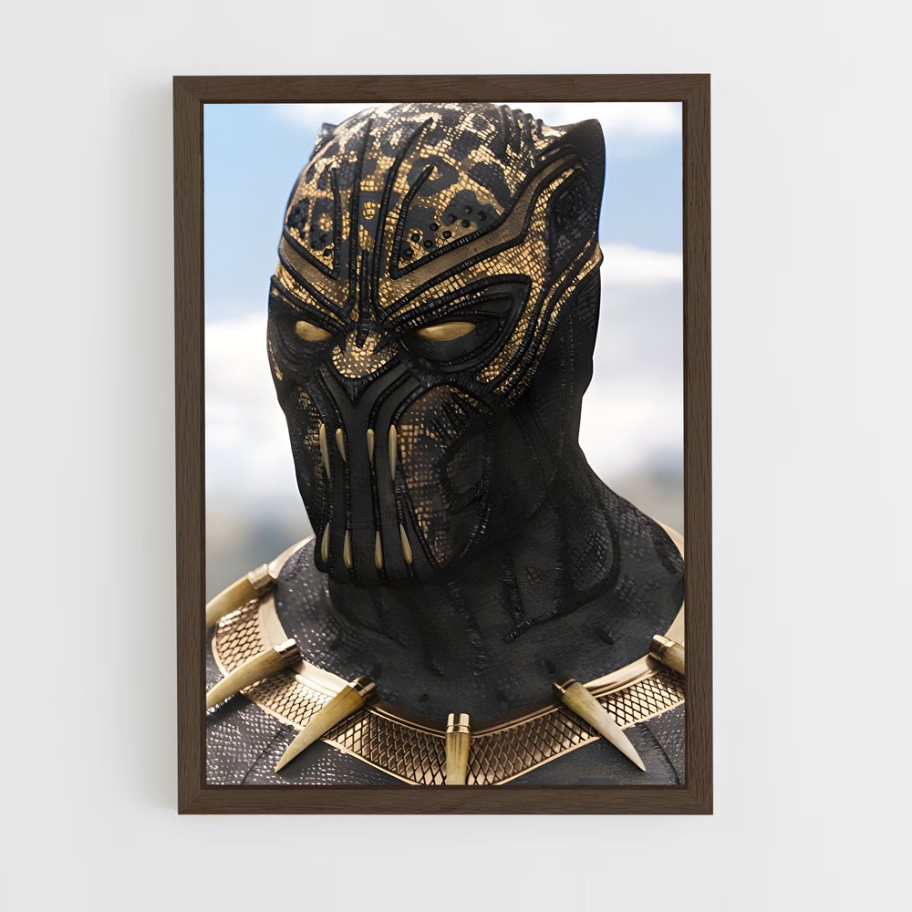 ap-killmonger black panther-2 cadre Bois foncé