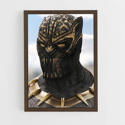 ap-killmonger black panther-2 cadre Bois foncé