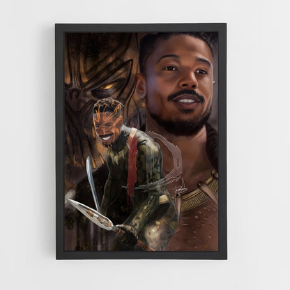 ap-killmonger black panther-3 cadre Noir