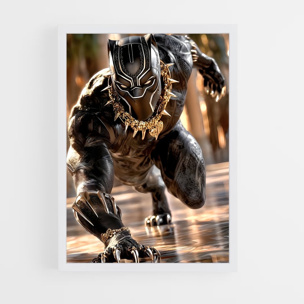 ap-killmonger black panther-5 cadre Blanc