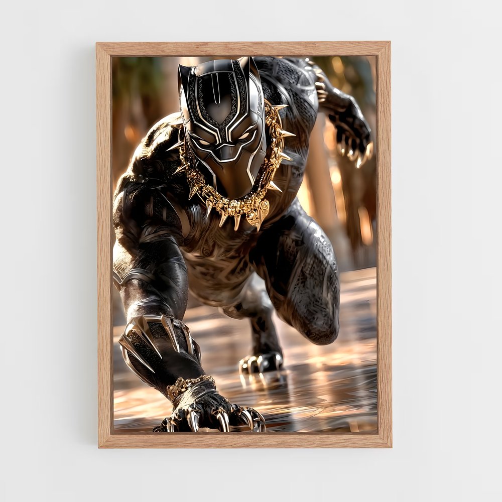ap-killmonger black panther-5 cadre Bois clair