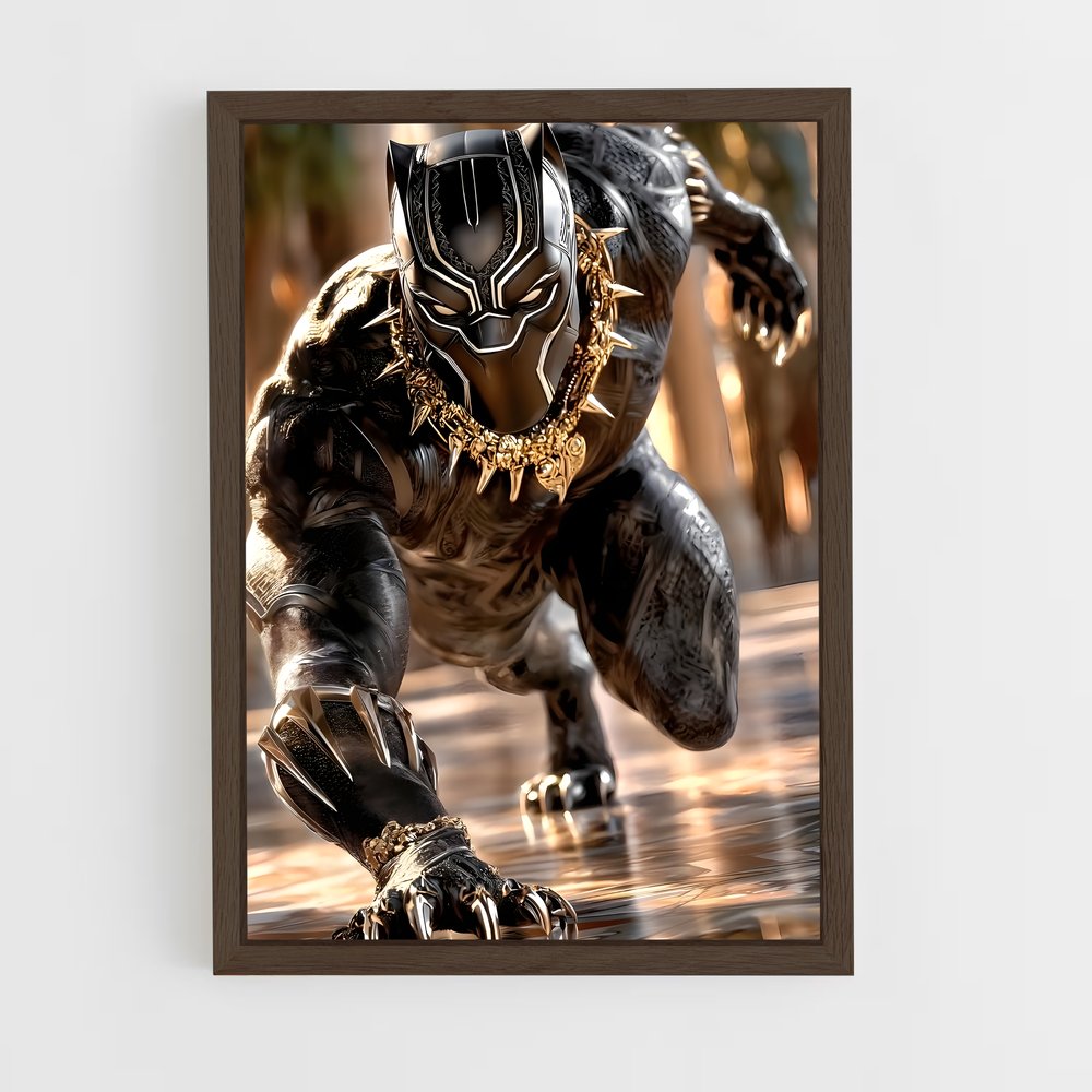 ap-killmonger black panther-5 cadre Bois foncé