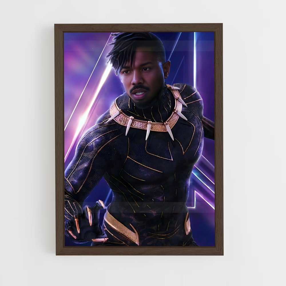 ap-killmonger black panther-7 cadre Bois foncé