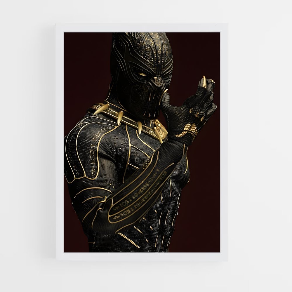 ap-killmonger black panther-8 cadre Blanc