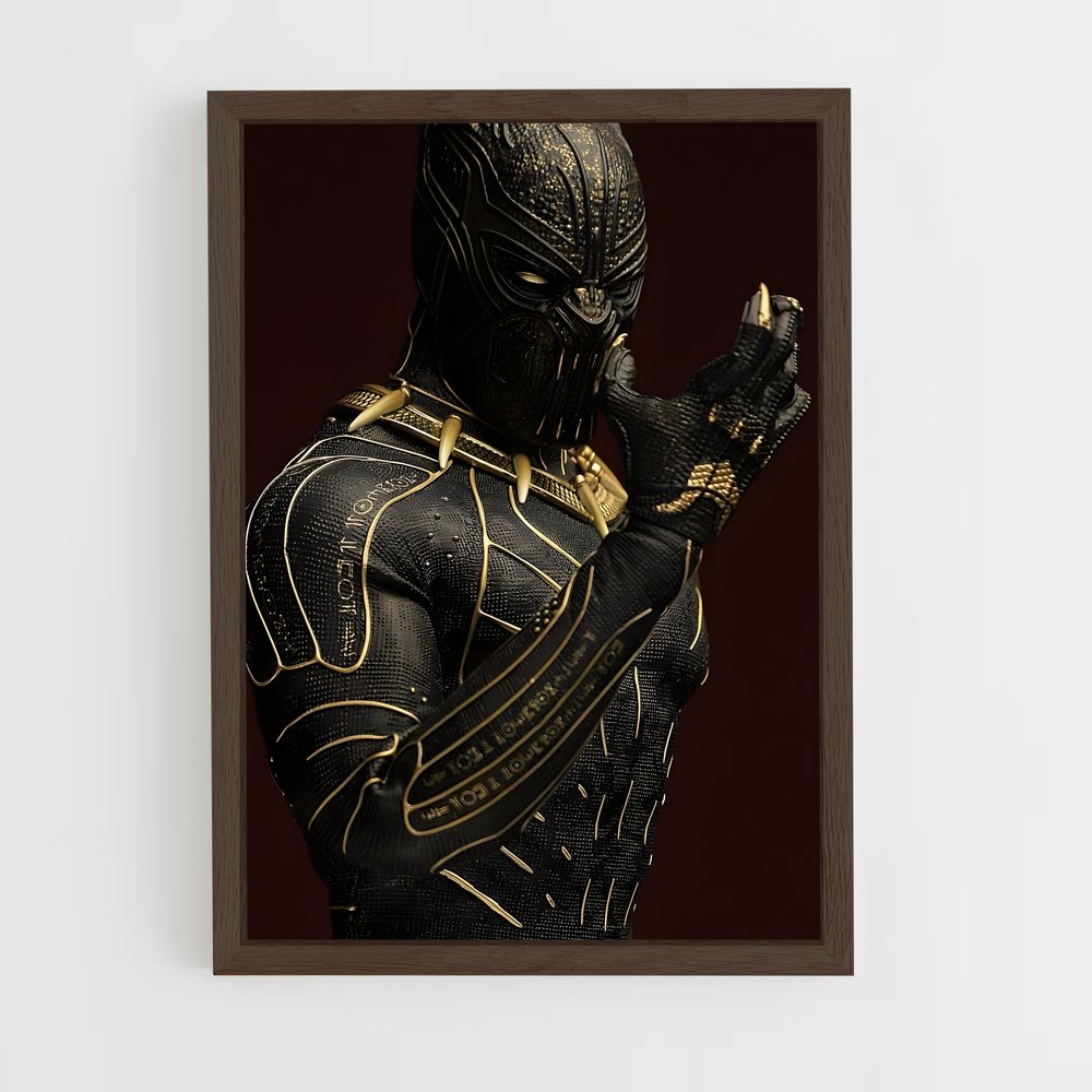 ap-killmonger black panther-8 cadre Bois foncé