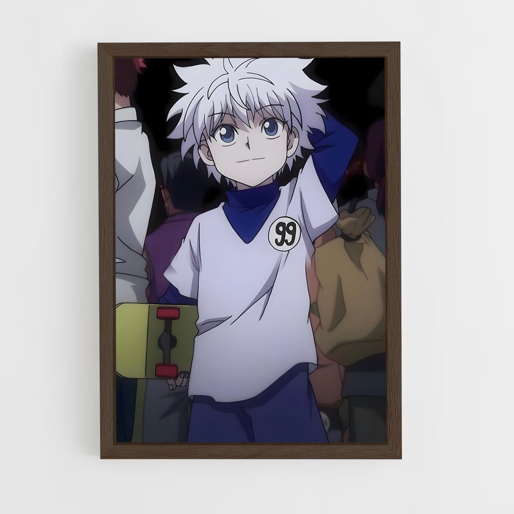 ap-killua zoldyck-1 cadre Bois foncé