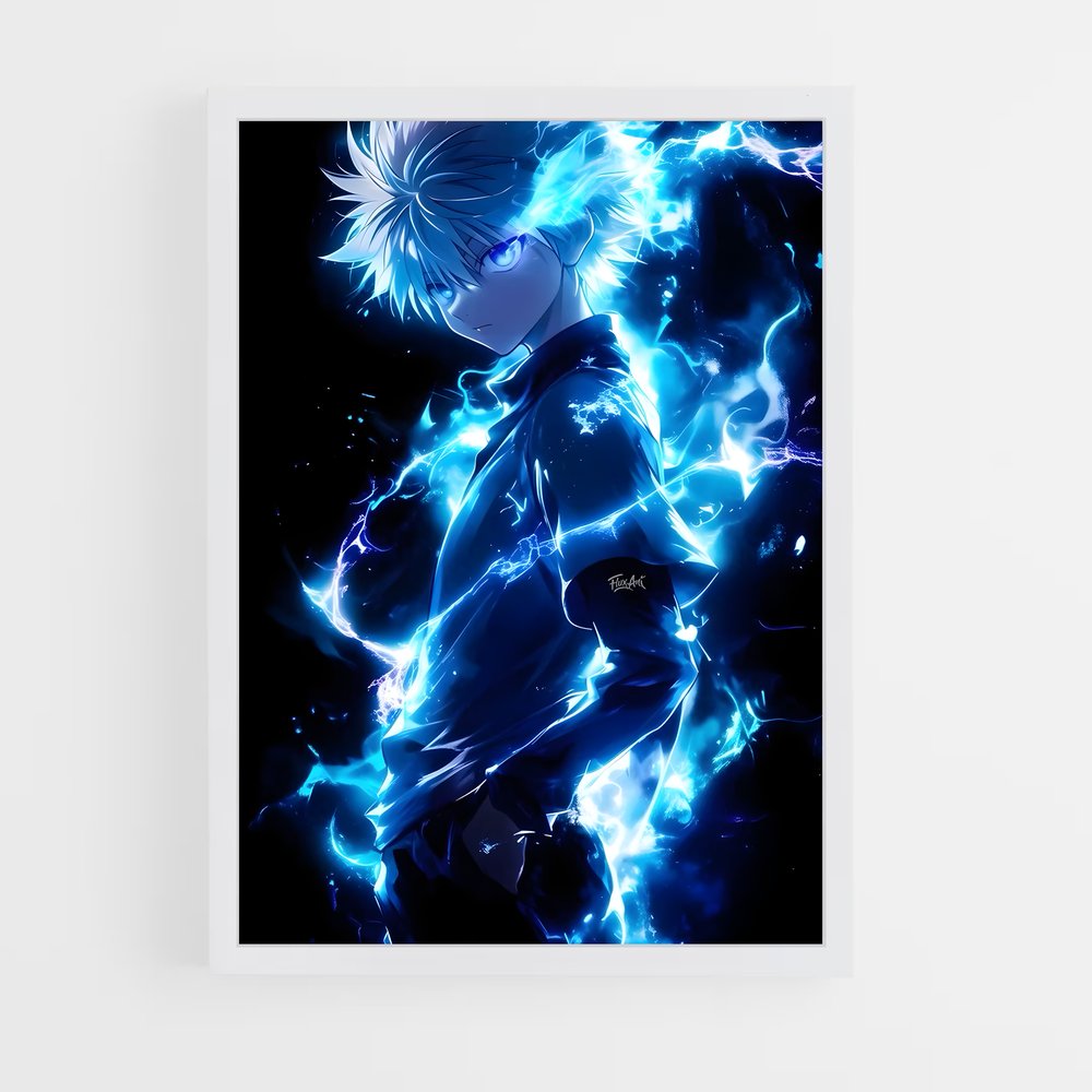 ap-killua zoldyck-2 cadre Blanc