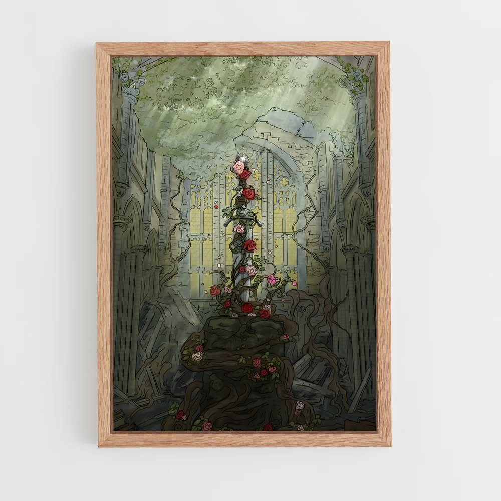 ap-king arthur-8 cadre Bois clair