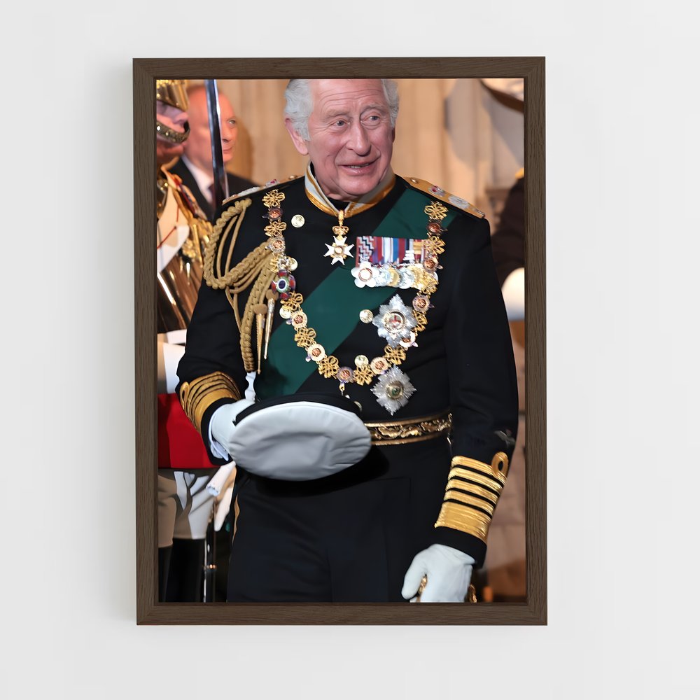 ap-king charles iii-12 cadre Bois foncé