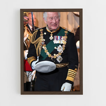 ap-king charles iii-12 cadre Bois foncé