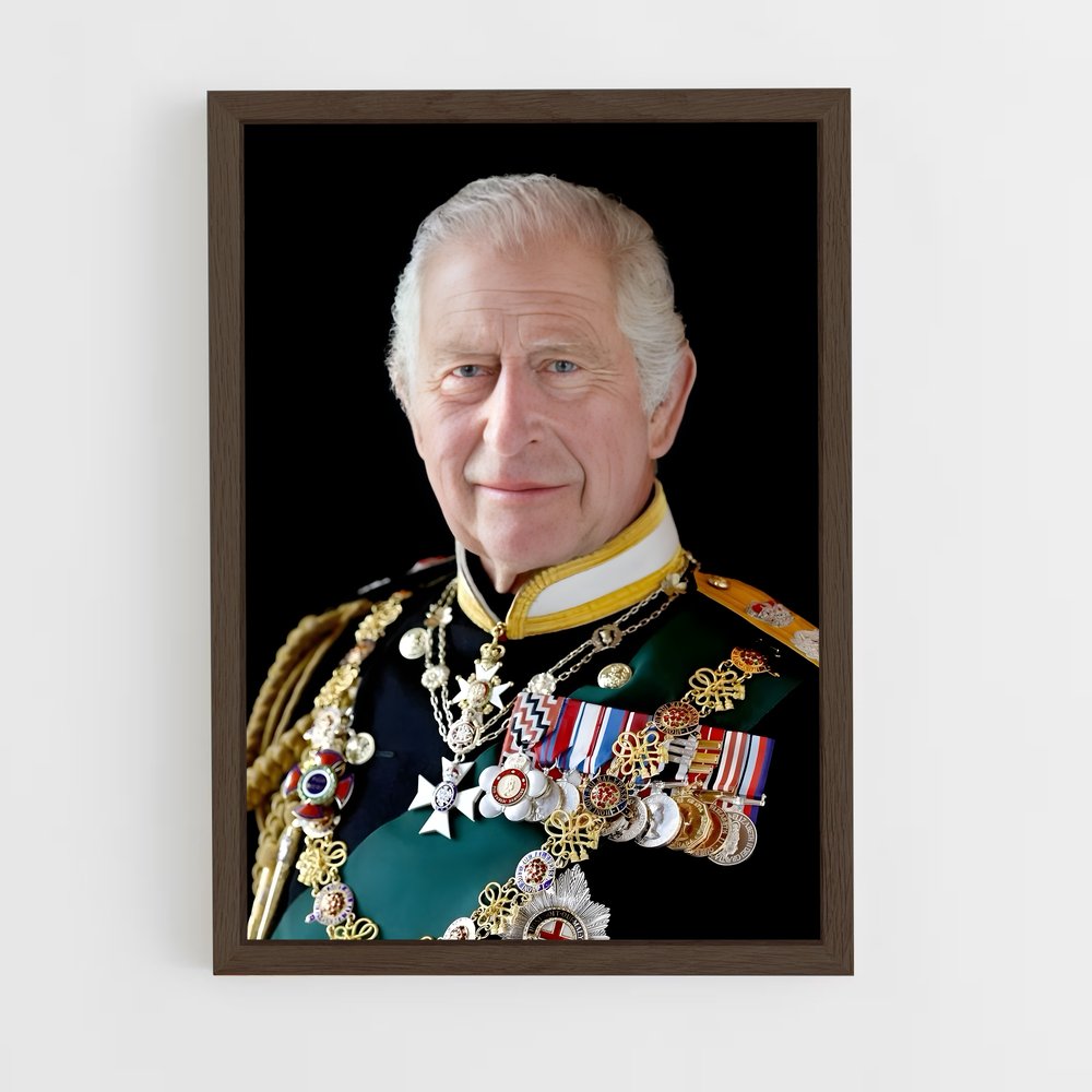 ap-king charles iii-3 cadre Bois foncé