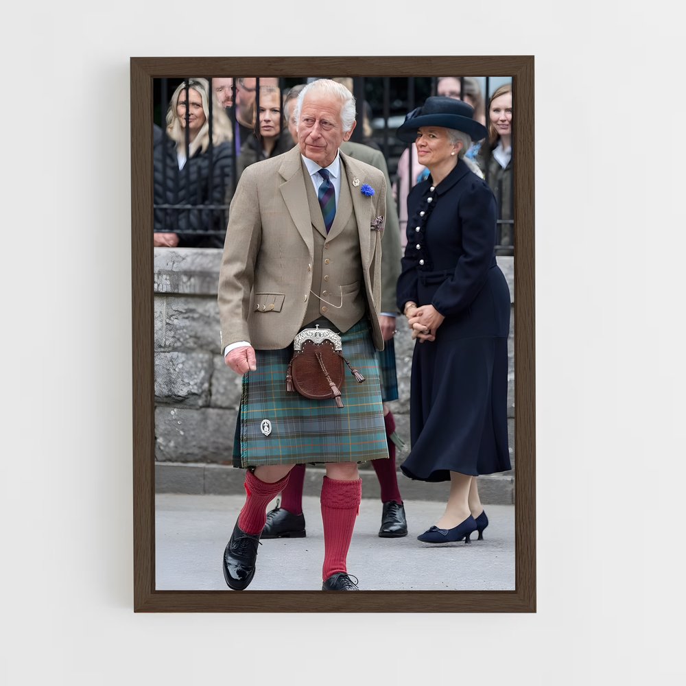 ap-king charles iii-9 cadre Bois foncé