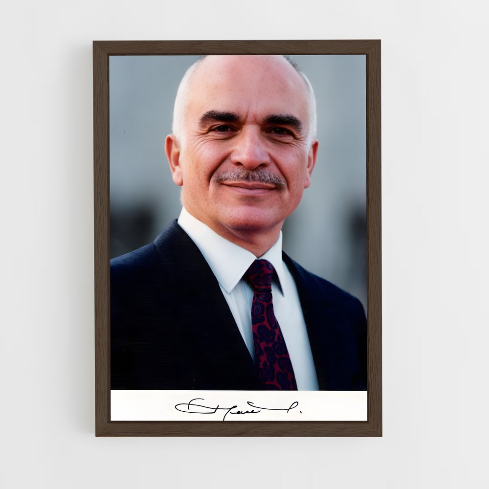 ap-king hussein-2 cadre Bois foncé