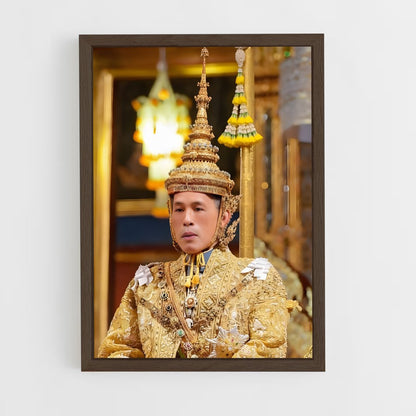 ap-king maha vajiralongkorn-1 cadre Bois foncé
