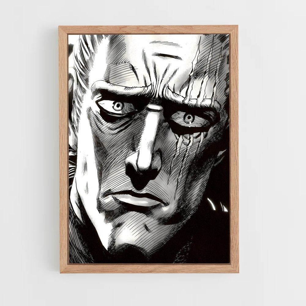 ap-king one punch man-1 cadre Bois clair