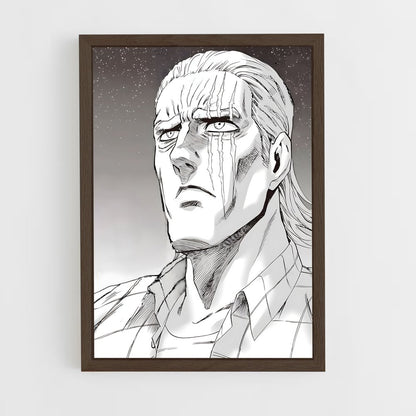 ap-king one punch man-11 cadre Bois foncé