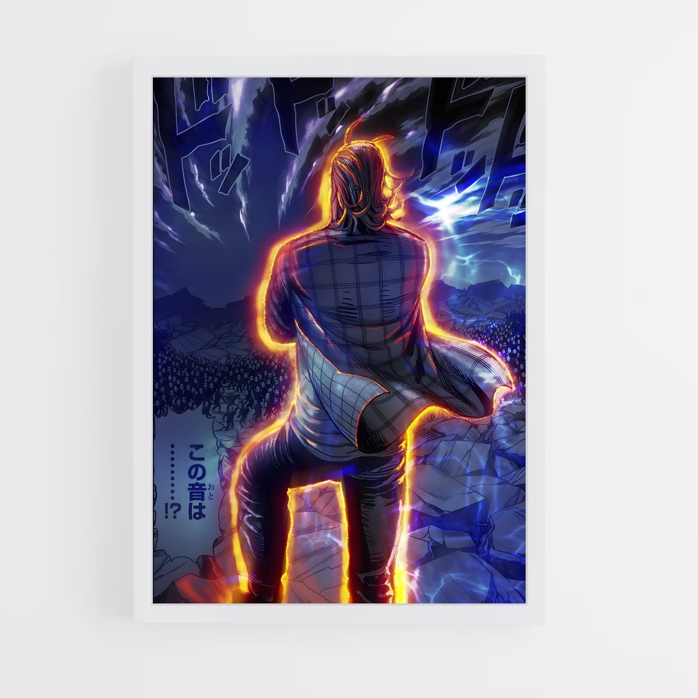 ap-king one punch man-3 cadre Blanc