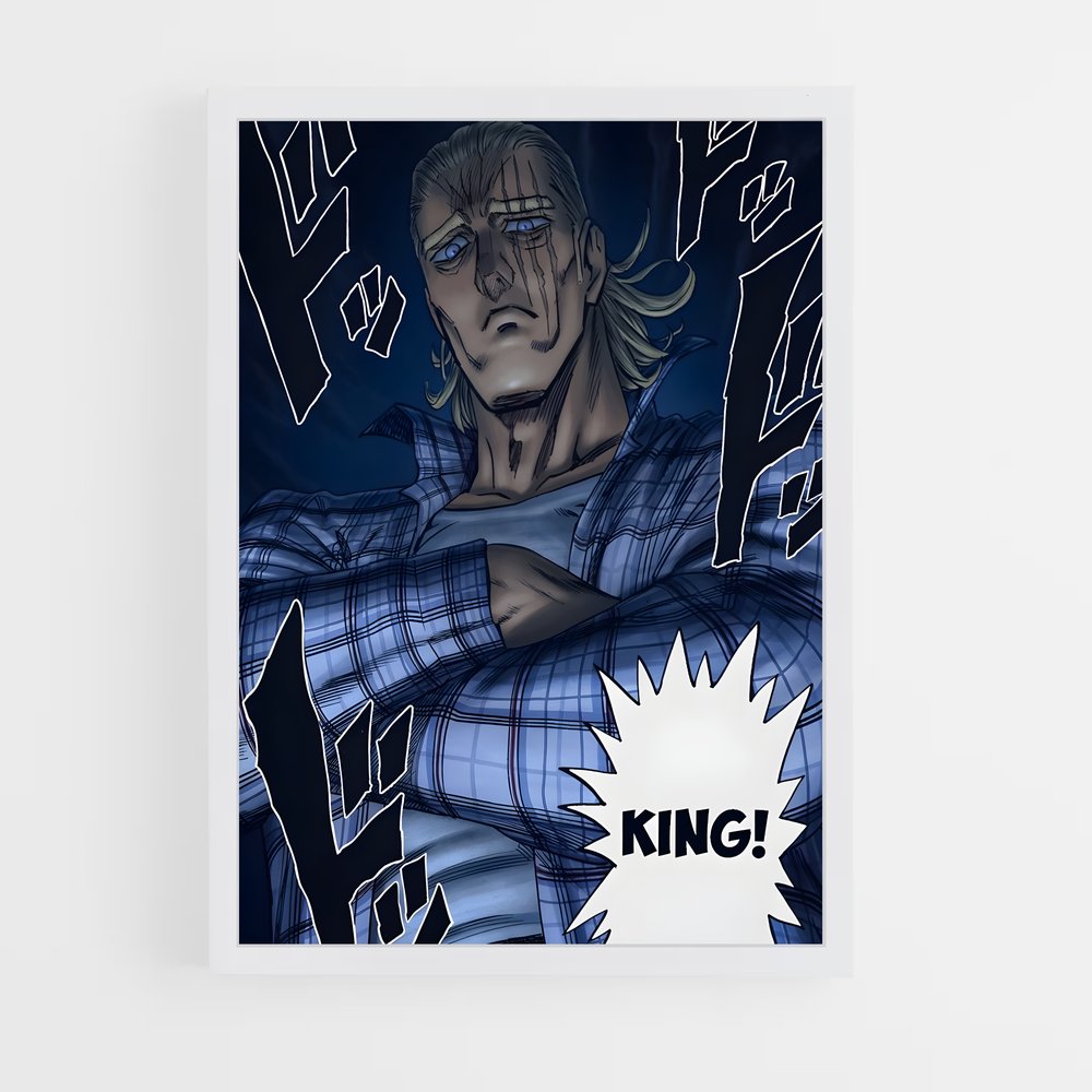 ap-king one punch man-4 cadre Blanc