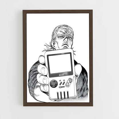 ap-king one punch man-6 cadre Bois foncé