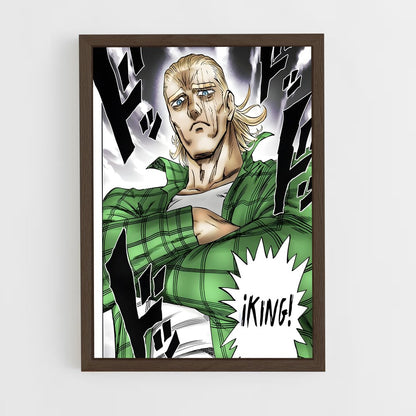 ap-king one punch man-7 cadre Bois foncé