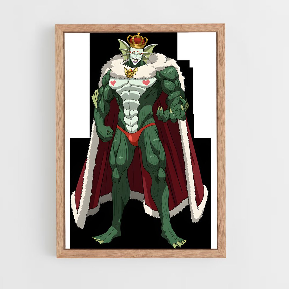 ap-king one punch man-9 cadre Bois clair