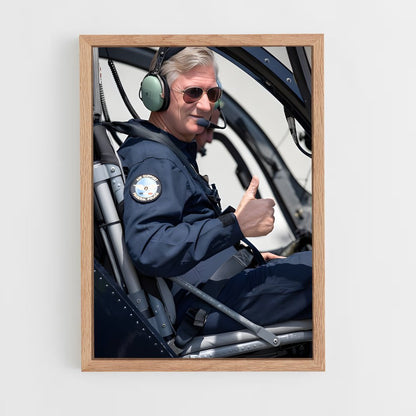 ap-king philippe-1 cadre Bois clair