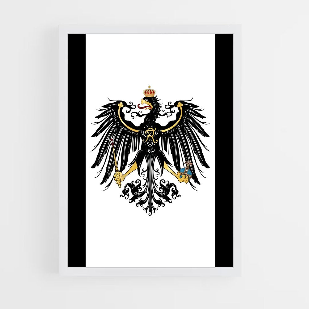 ap-kingdom of prussia flag-1 cadre Blanc