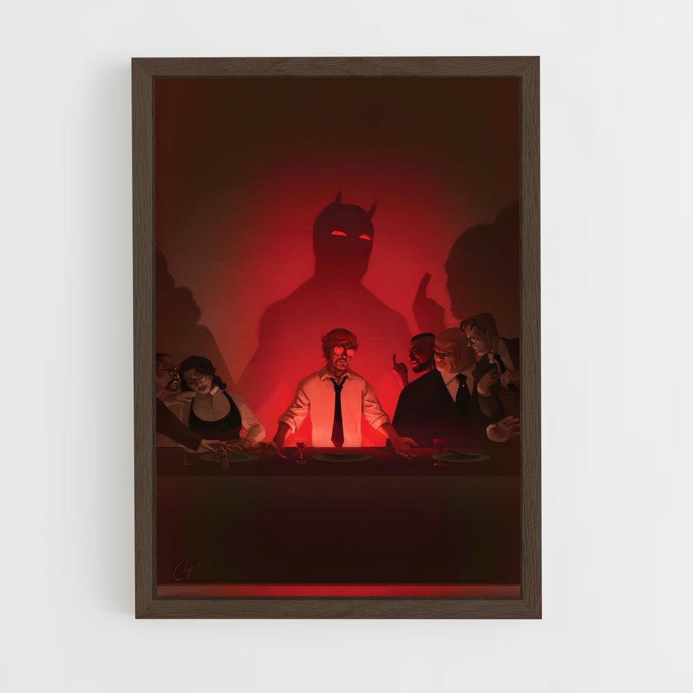 ap-kingpin daredevil-3 cadre Bois foncé