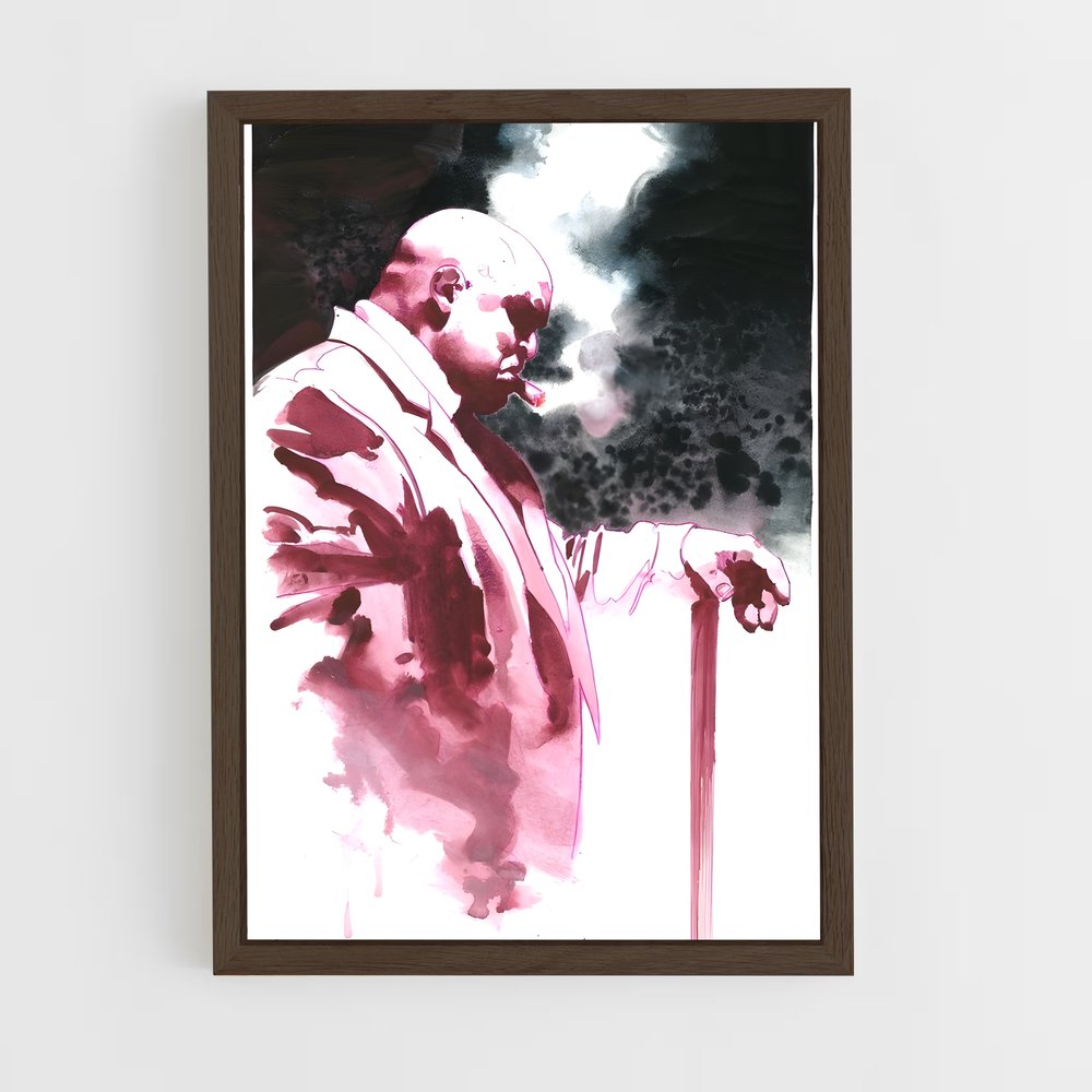 ap-kingpin daredevil-4 cadre Bois foncé