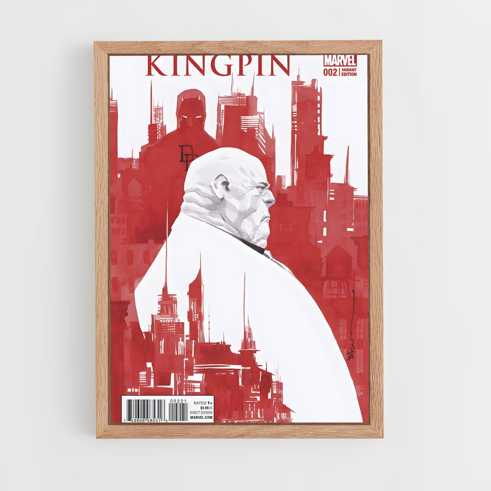 ap-kingpin daredevil-6 cadre Bois clair