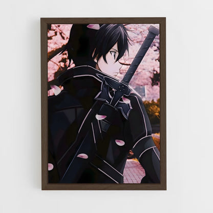 ap-kirito kazuto-14 cadre Bois foncé